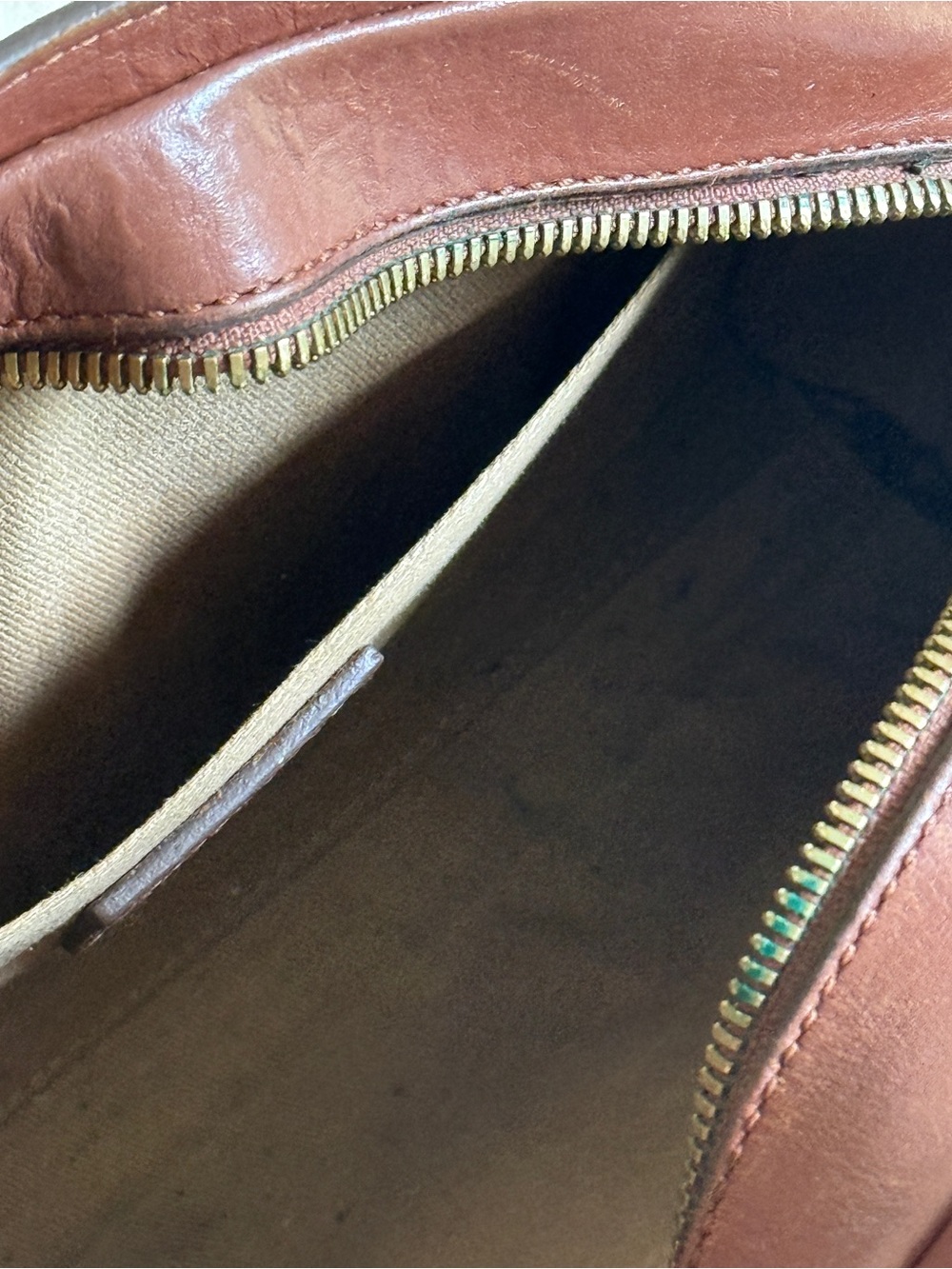 A.P.C. Demi-Lune Brown Leather Crossbody Bag - Picture 9 of 9